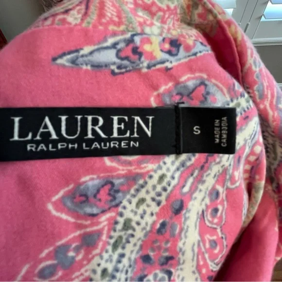 Ralph Lauren Pink Paisley Button Down Shirt - Picture 4 of 7